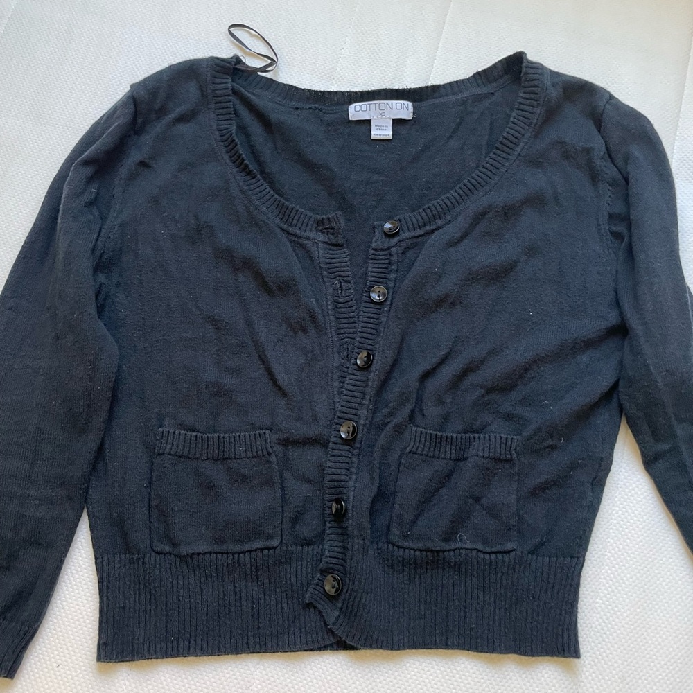 black cotton on cardigan